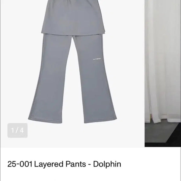 [BUNJANG] Jichoie Comfort Layered Pants Dolphin / 지초이 컴포트 25-001 레이어드 팬츠 돌핀