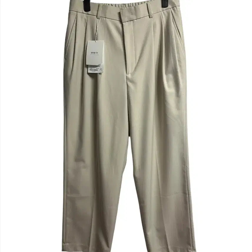 [BUNJANG] Drawfit 3-Pleat Wide Slacks Ivory XL / (새상품)드로우핏 3턱 와이드슬랙스 아이보리XL