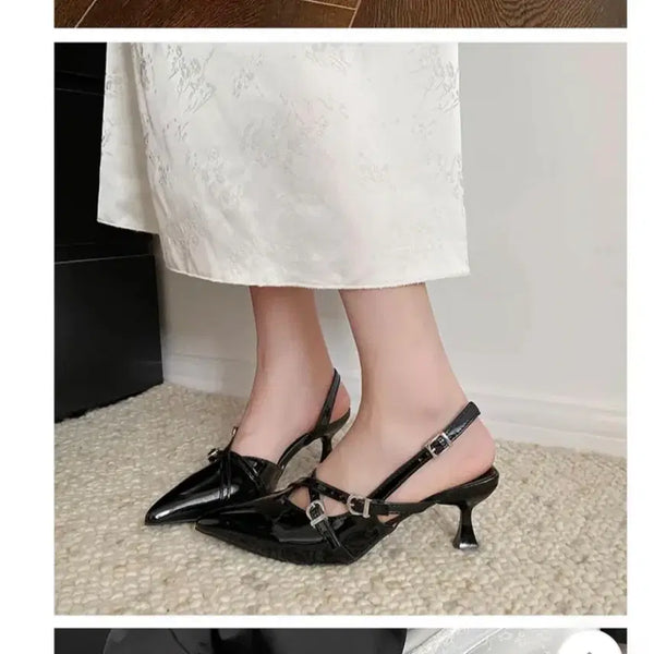 [BUNJANG] ABLY Stiletto Slingback Heels / 에이블리 스틸레토 슬링백 힐 구두