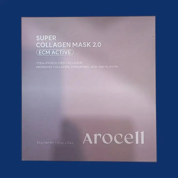 [BUNJANG] Arocelle Super Collagen Mask 2.0 ECM Active Mask Pack (12 Sheets) / 신상 아로셀 슈퍼 콜라겐 마스크 2.0 이씨엠 액티브 마스크팩 12매
