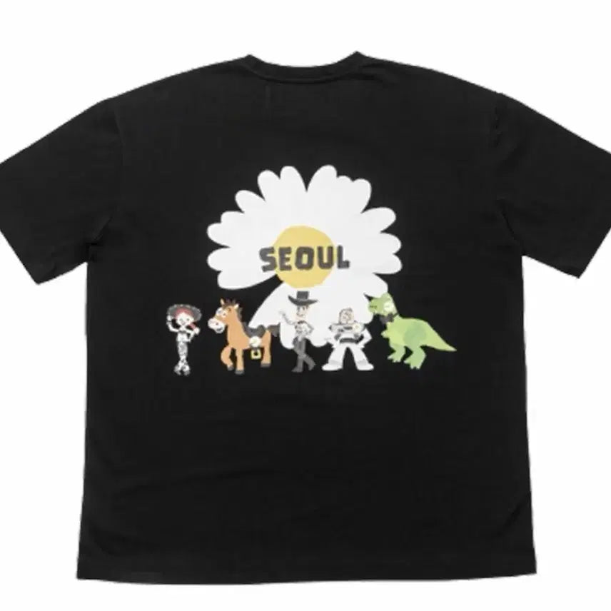 [BUNJANG] PEACEMINUSONE x Toy Story T-Shirt Black S / 피스마이너스원 x 토이스토리 티셔츠 01 블랙 S