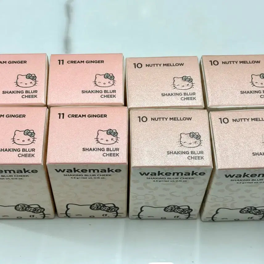 [BUNJANG] WAKEMAKE Shaking Blur Cheek Hello Kitty Edition (Naughty Mellow, Cream Ginger) / 웨이크메이크 쉐이킹 블러 치크 갸루키티 10 11호 크림 진저 너티 멜로