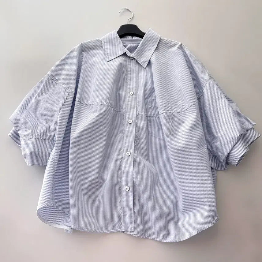 [BUNJANG] System Striped Oversized Fit Shirt / 한섬 시스템 스트라이프 오버핏셔츠 새옷수준