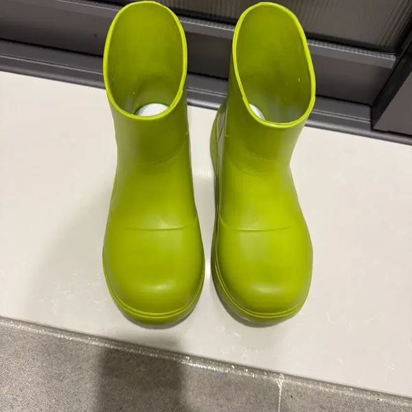 [BUNJANG] Light Green Rain Boots Size 235 / 연두색 레인부츠 235