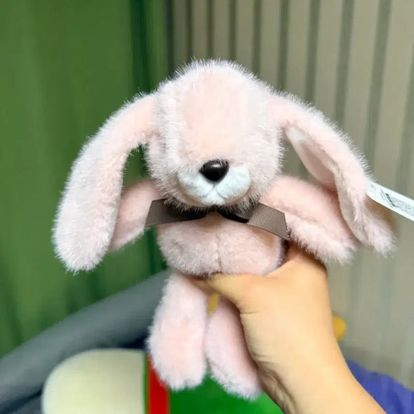 [BUNJANG] Pink Rabbit Plush Keychain with Bowtie / 핑크색 토끼 인형 나비 넥타이  키링