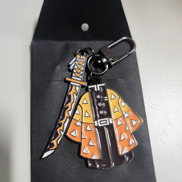 [BUNJANG] Demon Slayer Zenitsu Agatsuma Nichirin Sword Keychain / 귀멸의칼날 귀칼 팝업 젠이츠 일륜도 키링