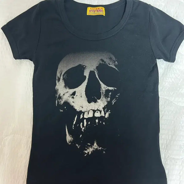 [BUNJANG] Hysteric Glamour Black Short-Sleeve T-Shirt / 히스테릭글래머 티셔츠