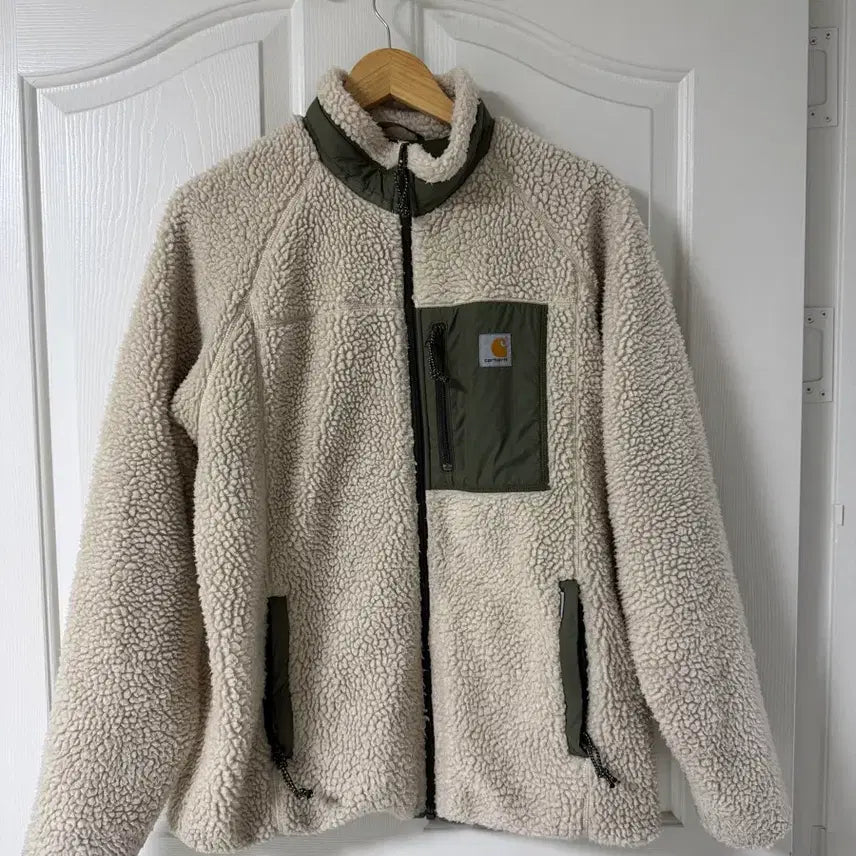 [BUNJANG] Carhartt Fleece Jacket Beige / 칼하트 후리스 L