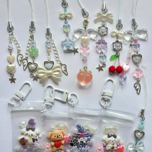 [BUNJANG] Beaded Keychain Set / [반택가능] 랜덤 비즈키링