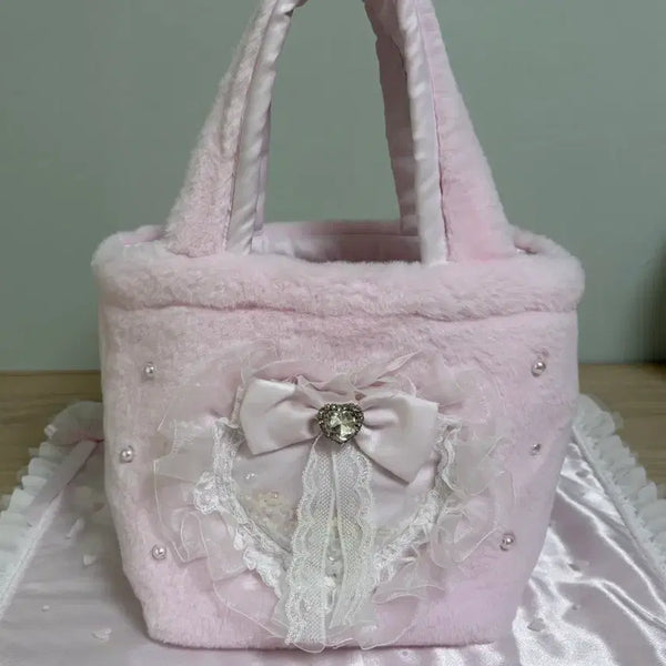 [BUNJANG] Lovey Lummy Handmade Bag (New) / 러뷰루미 퍼가방(새상품)