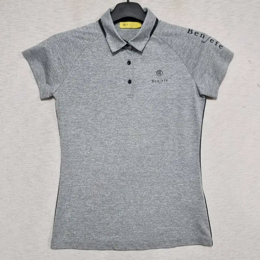 [BUNJANG] Benjefe Women's Short Sleeve Polo T-Shirt Grey Size 90 / 벤제프 반팔 카라티 그레이 여자90사이즈ㅡ0427