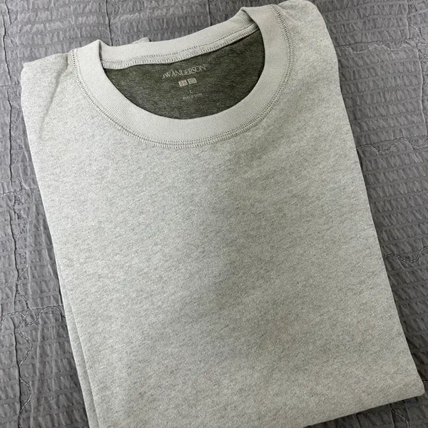 [BUNJANG] Uniqlo x JW Anderson Colorblock T-Shirt Natural / 유니클로 x JW 앤더슨 바이컬러 티셔츠 내츄럴