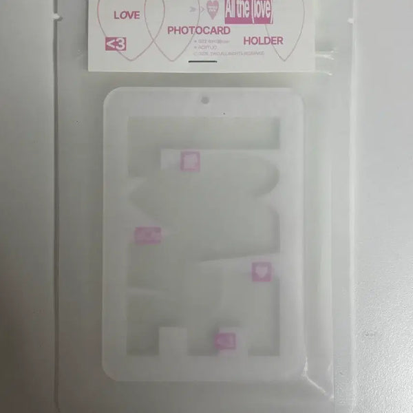 [BUNJANG] TwoTwo Love Photocard Holder White/Pink (Sealed) / two님 LOVE 러브 포카홀더 미개봉 화이트핑크