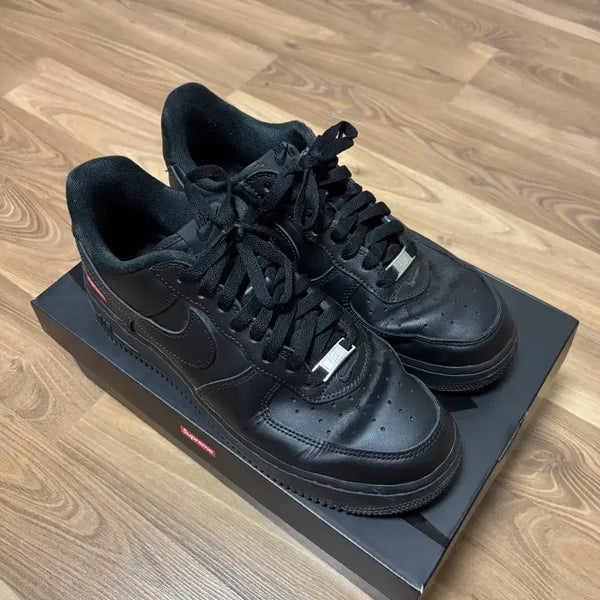 [BUNJANG] Nike Air Force 1 Supreme Black / 에어포스 슈프림 블랙 270