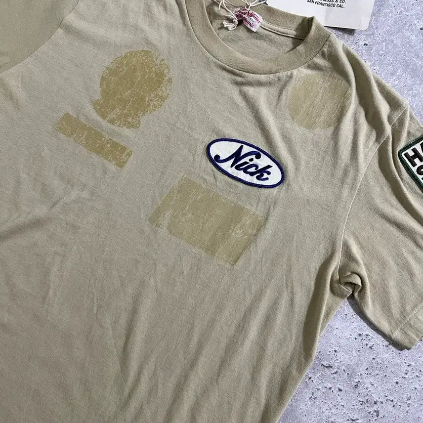 [BUNJANG] Levi's Japan 50s Racing Patch Replica T-Shirt / 리바이스 재팬 50s 레이싱 패치 복각 반팔 티셔츠/088