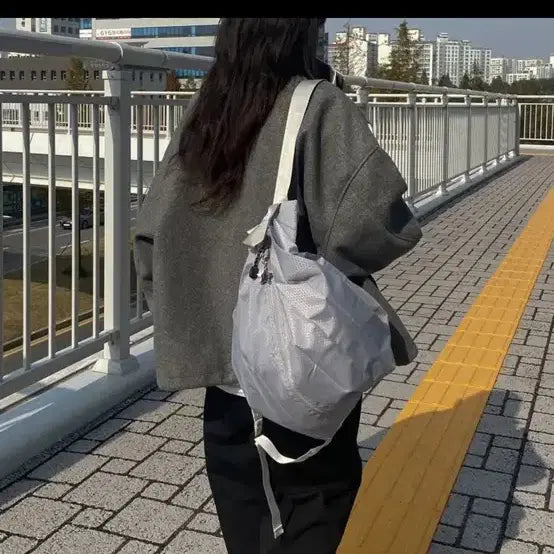 [BUNJANG] Nylon Lightweight Travel Waterproof Sports Gym Bag / 가방 보부상 나일론 경량 보조 여행 방수 스포츠 운동 헬스 짐가방