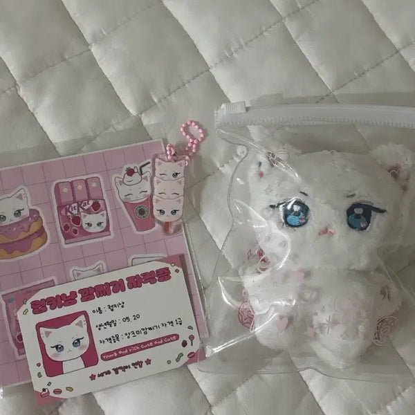 [BUNJANG] THE BOYZ Ricky Lucky Cat Plush Set / 앤더블 리키 인형 럽키냥 양도