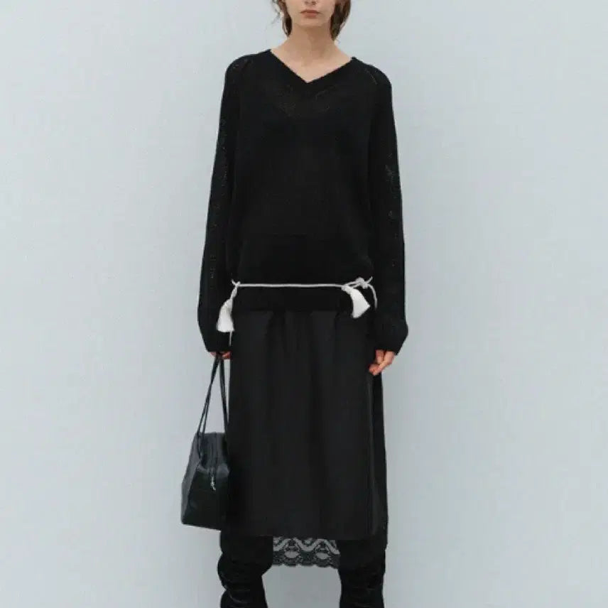 [BUNJANG] Fresh Label Lace Skirt Black S / 프레쉬라벨 레이스 스커트 블랙 s