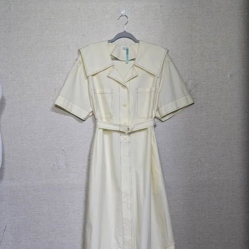 [BUNJANG] STUDIO TOMBOY Oversized Collar Belted Dress / 스튜디오톰보이 빅카라 원피스F(23년도)