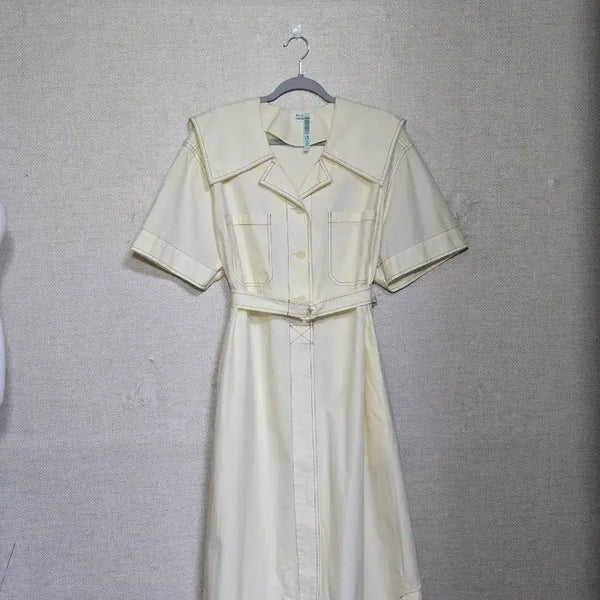 [BUNJANG] STUDIO TOMBOY Oversized Collar Belted Dress / 스튜디오톰보이 빅카라 원피스F(23년도)