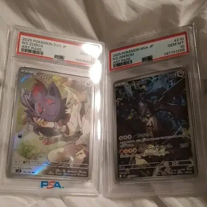 [BUNJANG] Pokemon Zoroark & Reshiram Card Set (PSA 10) / 포켓몬카드 N의 조로아 제크로무 일판 psa10