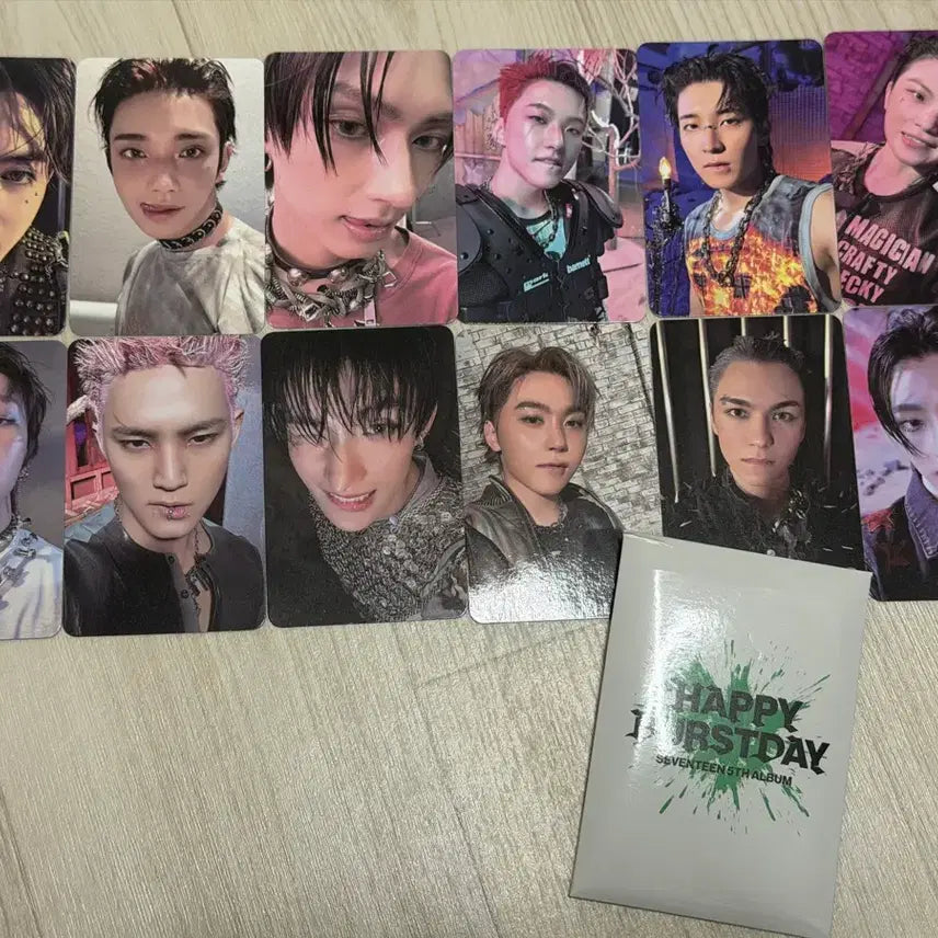 [BUNJANG] SEVENTEEN Thunder Music Show Support Photocard Set + 10th Anniversary Bracelet + Dokyeom Ssheet / 세븐틴 썬더 사녹 역조공 양도