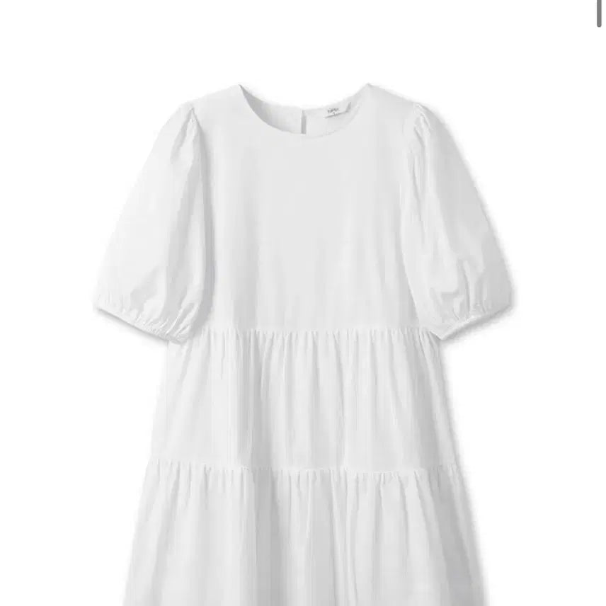 [BUNJANG] TOPTEN Women's Tiered Mini Dress MSF2OO2007 / 95 탑텐 화이트 흰색 여성) 티어드 미니 원피스_MSF2OO2007