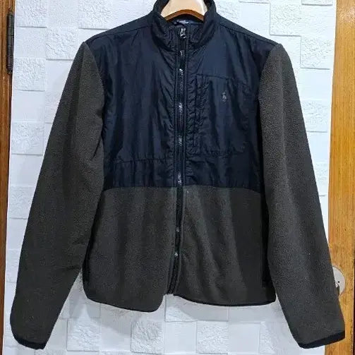 [BUNJANG] Polo Ralph Lauren Fleece Zip-Up Jacket Navy/Brown / 무배)폴로 랄프로렌 플리스 집업 자켓 네이비/브라운 L