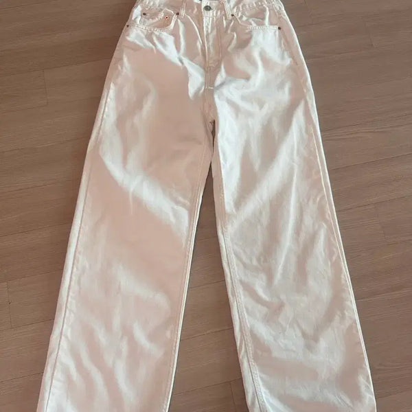 [BUNJANG] MAGJAY White Wide Leg Pants Size 55-55.5 / MAGJAY 화이트 와이드 팬츠 55-55반