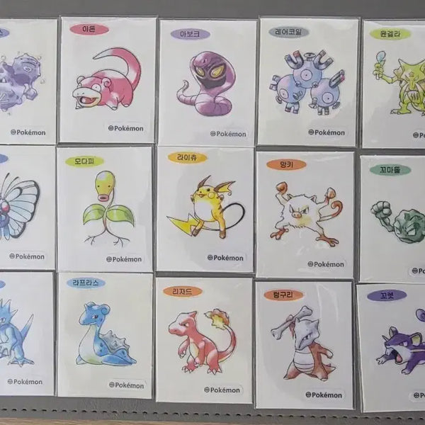 [BUNJANG] Pokemon Bread Stickers Bundle Set / 포켓몬 띠부씰 일괄