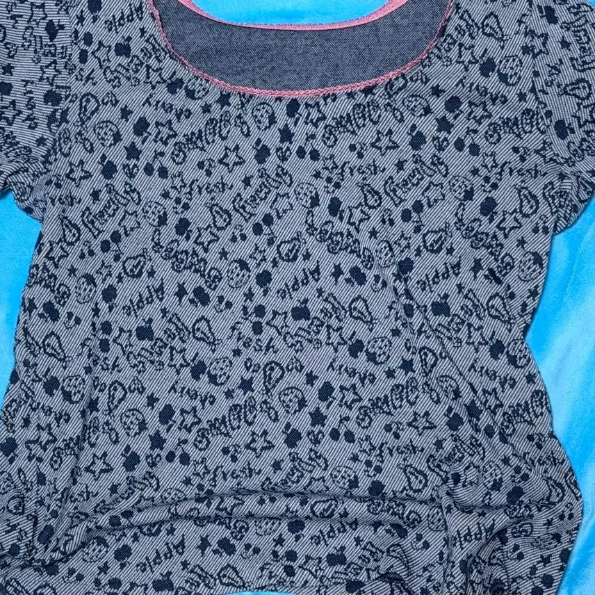 [BUNJANG] Vintage Strawberry Crop T-Shirt / 빈티지 딸기 크롭 티셔츠 일본빈티지깔