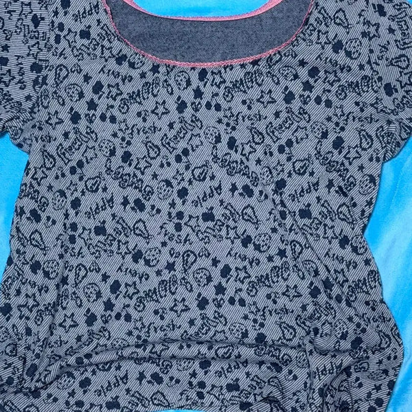 [BUNJANG] Vintage Strawberry Crop T-Shirt / 빈티지 딸기 크롭 티셔츠 일본빈티지깔