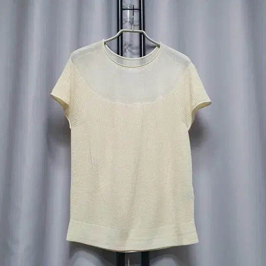 [BUNJANG] Half Sleeve Whole Garment Summer Knit Viscose / 반팔 홀가먼트 썸머 니트 비스코스