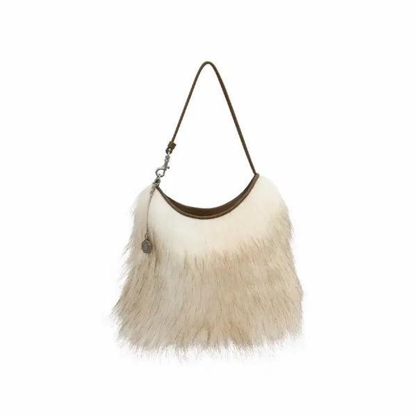[BUNJANG] MinuteMute Fur Cappuccino Bag / 미닛뮤트 퍼 카푸치노