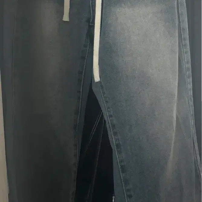 [BUNJANG] Mid-Wash Wide Denim Pants / 중청 와이드 데님 팬츠