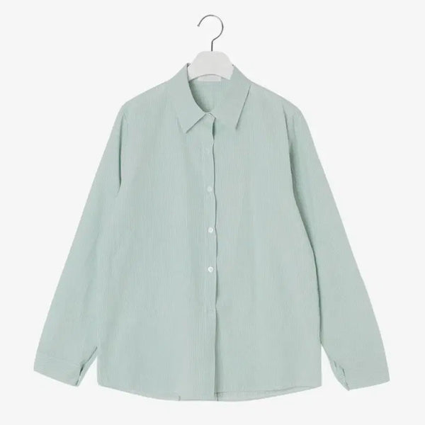 [BUNJANG] Striped Transitional Shirt / 스트라이프 간절기 남방 셔츠