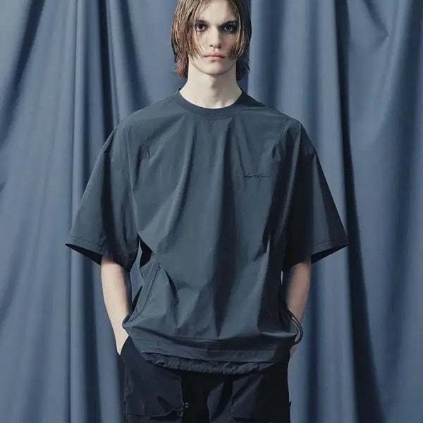 [BUNJANG] Songzio Homme Technical Track Setup T-Shirt Gray SF3TS907GY / [구매]송지오옴므 테크니컬 트랙 셋업 티셔츠 그레이 SF3TS907GY