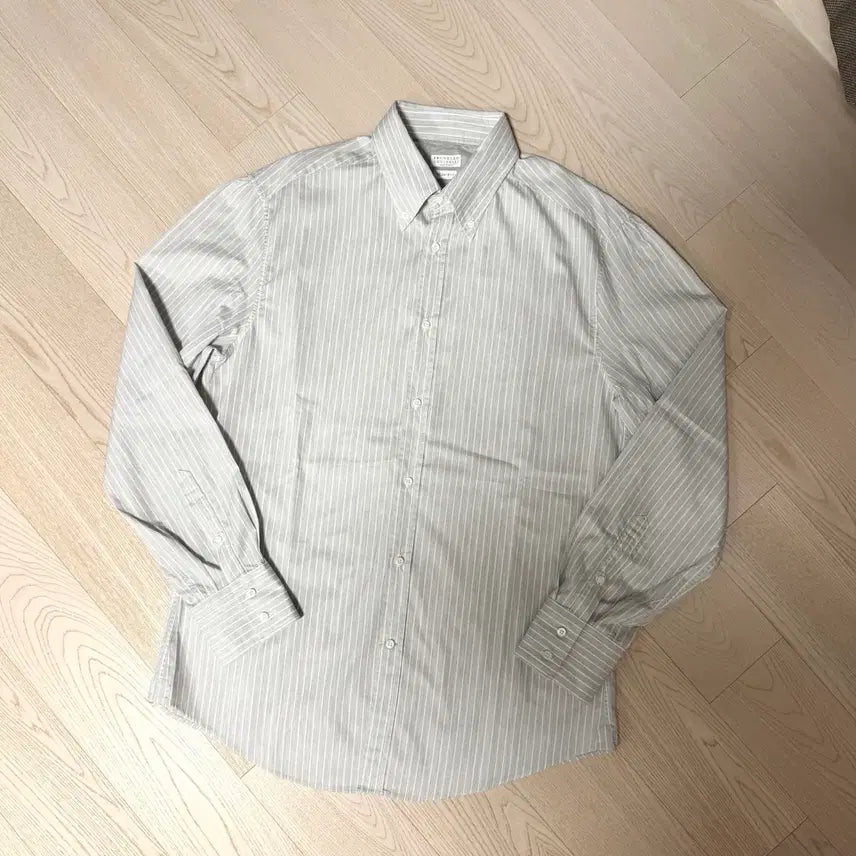 [BUNJANG] Brunello Cucinelli Button-Down Stripe Shirt XL / 브루넬로 쿠치넬리 스트라이프 셔츠 (XL) 국내 105~107
