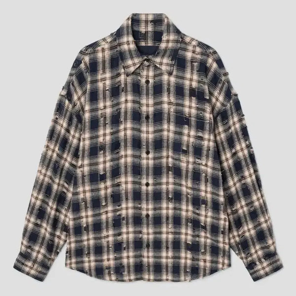 [BUNJANG] JUUN.J 26FW Crater Check Shirt Size 48 / 준지 26fw 크레이터 체크 셔츠 48