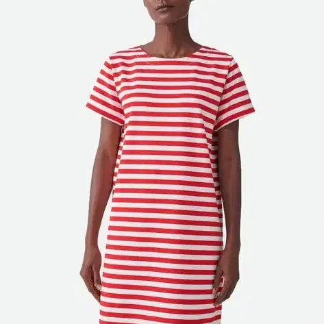 [BUNJANG] COS Striped Short-Sleeve Spandex Dress / COS 코스 스트라이프 반팔 스판 원피스
