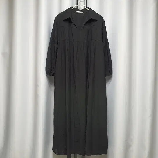 [BUNJANG] Loose Collar Long Dress / 데일리룩 루즈 카라 롱 원피스 임부복