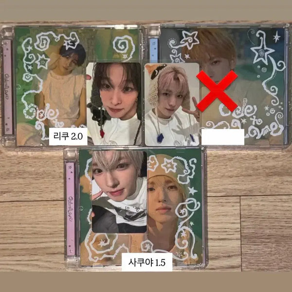 [BUNJANG] NCT Wish Riku Yuushi Sakuya Apple Music Lucky Draw Photocard Set / 리쿠,유우시,사쿠야)엔시티위시오드투러브애플뮤직럭드시온재희료포카분철판매