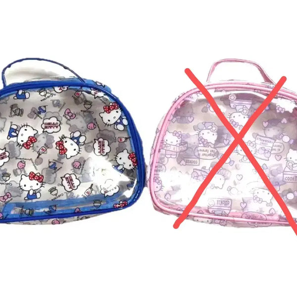 [BUNJANG] Hello Kitty Waterproof Transparent Pouch Bag / (초신상)헬로키티 방수 수영 비치 투명 파우치 가방