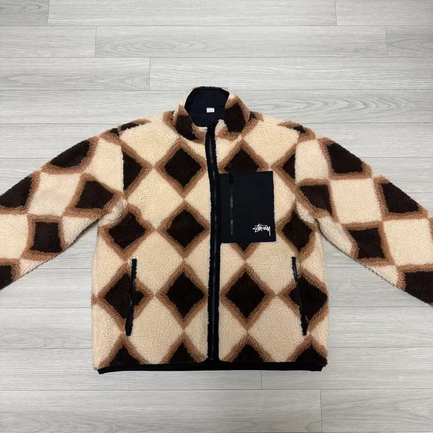[BUNJANG] Stussy Sherpa Reversible Jacket S / 스투시 쉐르파 리버시블 자켓 s