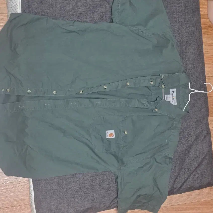 [BUNJANG] Carhartt Green Short Sleeve Shirt / 칼하트 반팔셔츠 그린