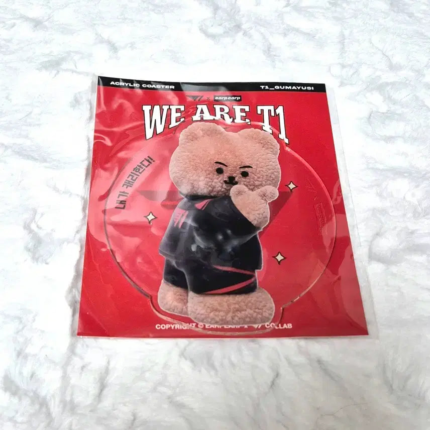 [BUNJANG] T1 Kumayusi Afreep.af Freebee Acrylic Coaster / 티원 t1 한화생명 구마유시 어프어프 아크릴 코스터