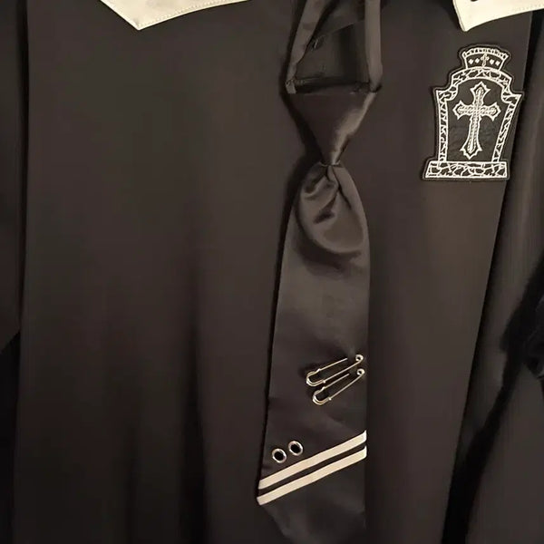 [BUNJANG] Dim Moir Sailor Shirt / 딤모아르 세일러