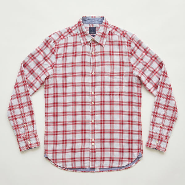 [BUNJANG] Gap Red Check Cotton Long Sleeve Shirt (Red, S) / 8. 갭 레드 체크 코튼 셔츠 (레드 S) GAP 체크남방 긴팔셔츠