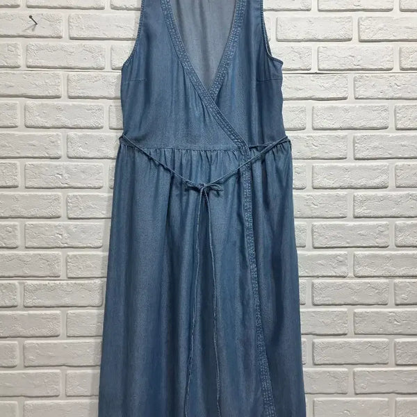 [BUNJANG] GAP Wrap-Front Sleeveless Dress - Size S / GAP 랩여밈 나시원피스 S