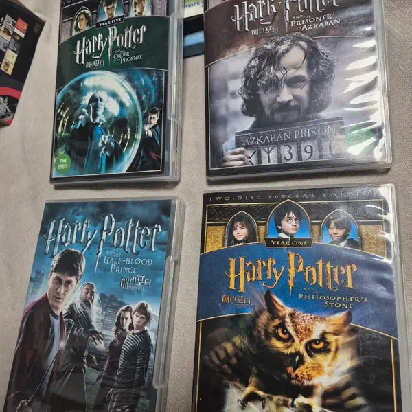 [BUNJANG] Harry Potter DVD Series 4-Disc Set Bundle / 해리포터 DVD 시리즈 4종 세트 일괄
